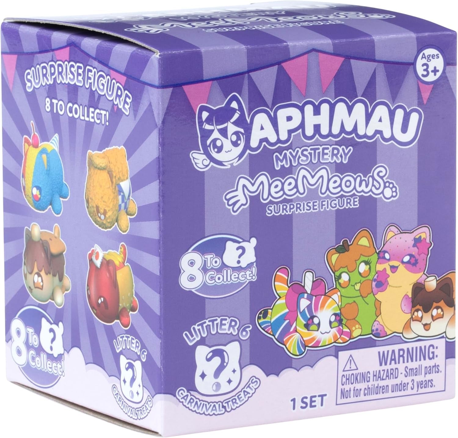 Aphmau - Figurine Mystery Meemeows - Seria 6 Tratamente de carnaval Action figures Naty Shop