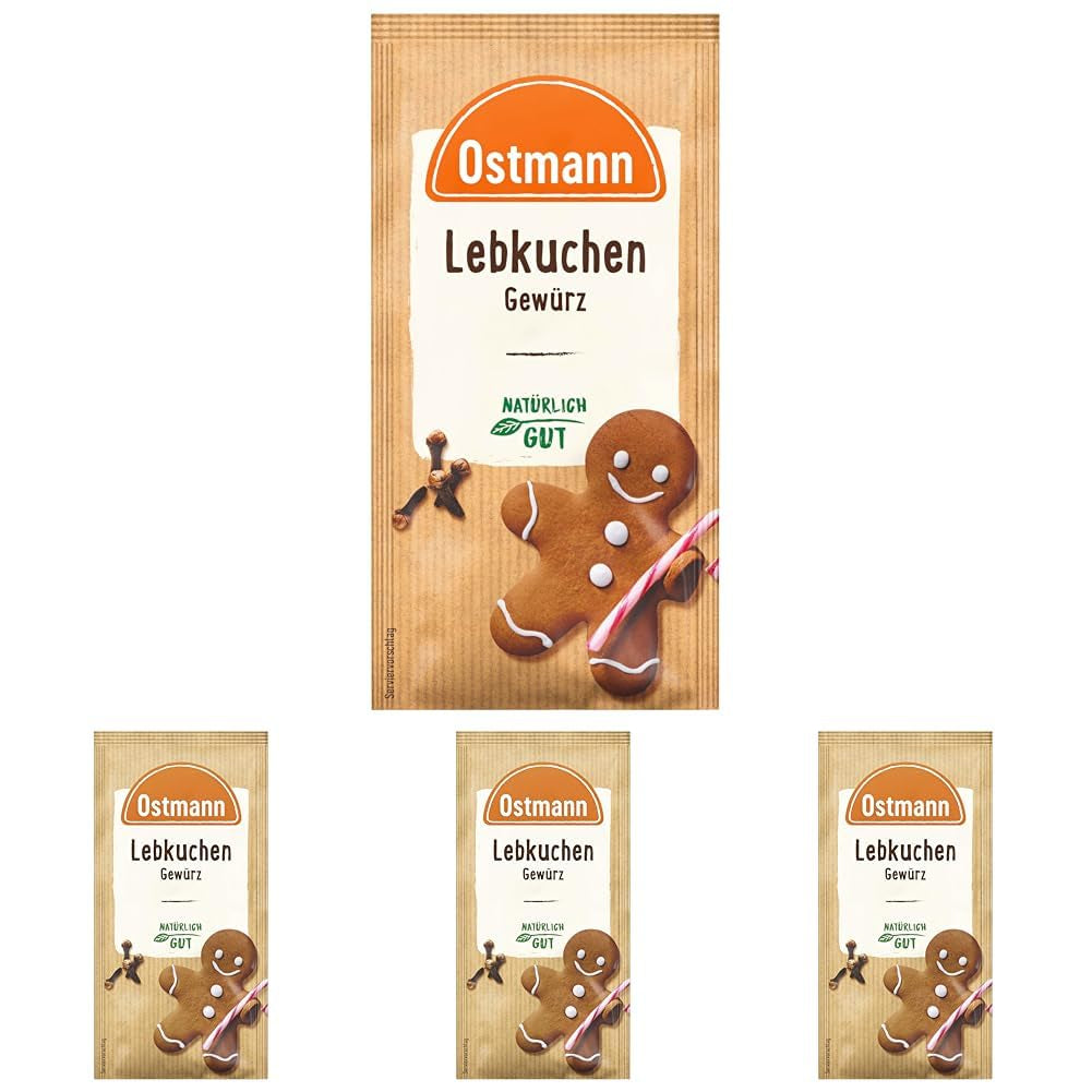 Ostmann Gewürze – Lebkuchen-Gewürz | Gewürzmischung für Leb- und Honigkuchen | Ideal para repostería y postres en invierno y época navideña 15 g en Bolsa