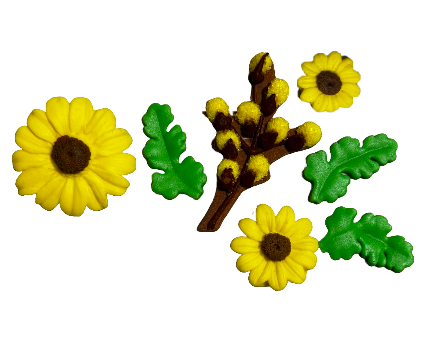 Set 7 decoratiuni comestibile din pasta de zahar Decoratiuni din Pasta de Zahar Naty Shop