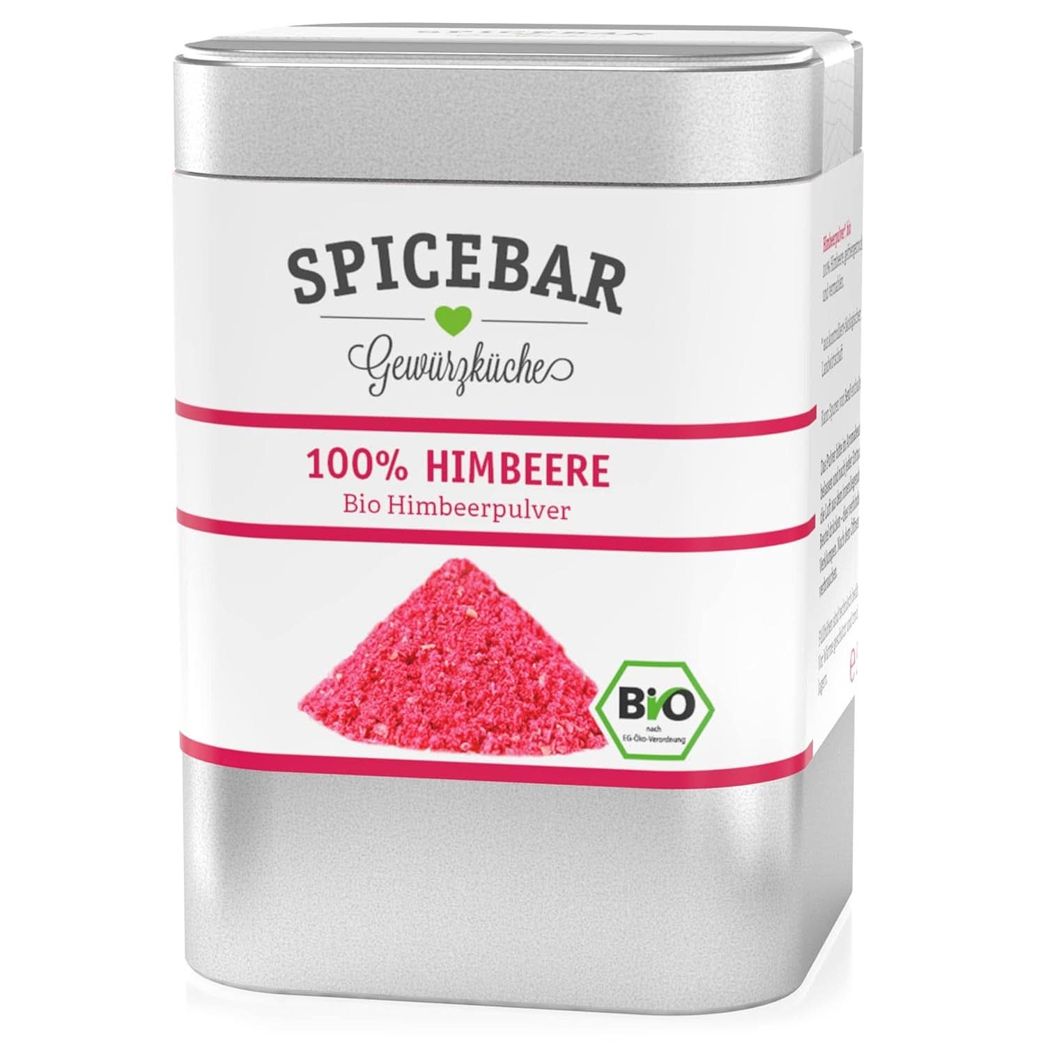 Spicebar Strawberry Powder Organic - 50 grame - Pulbere de fructe liofilizate din 100% căpșuni Arome Naty Shop Zmeură