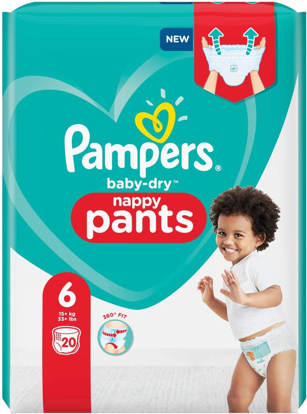 Pañales Pampers 81657566 Baby-Dry Pants, blanco