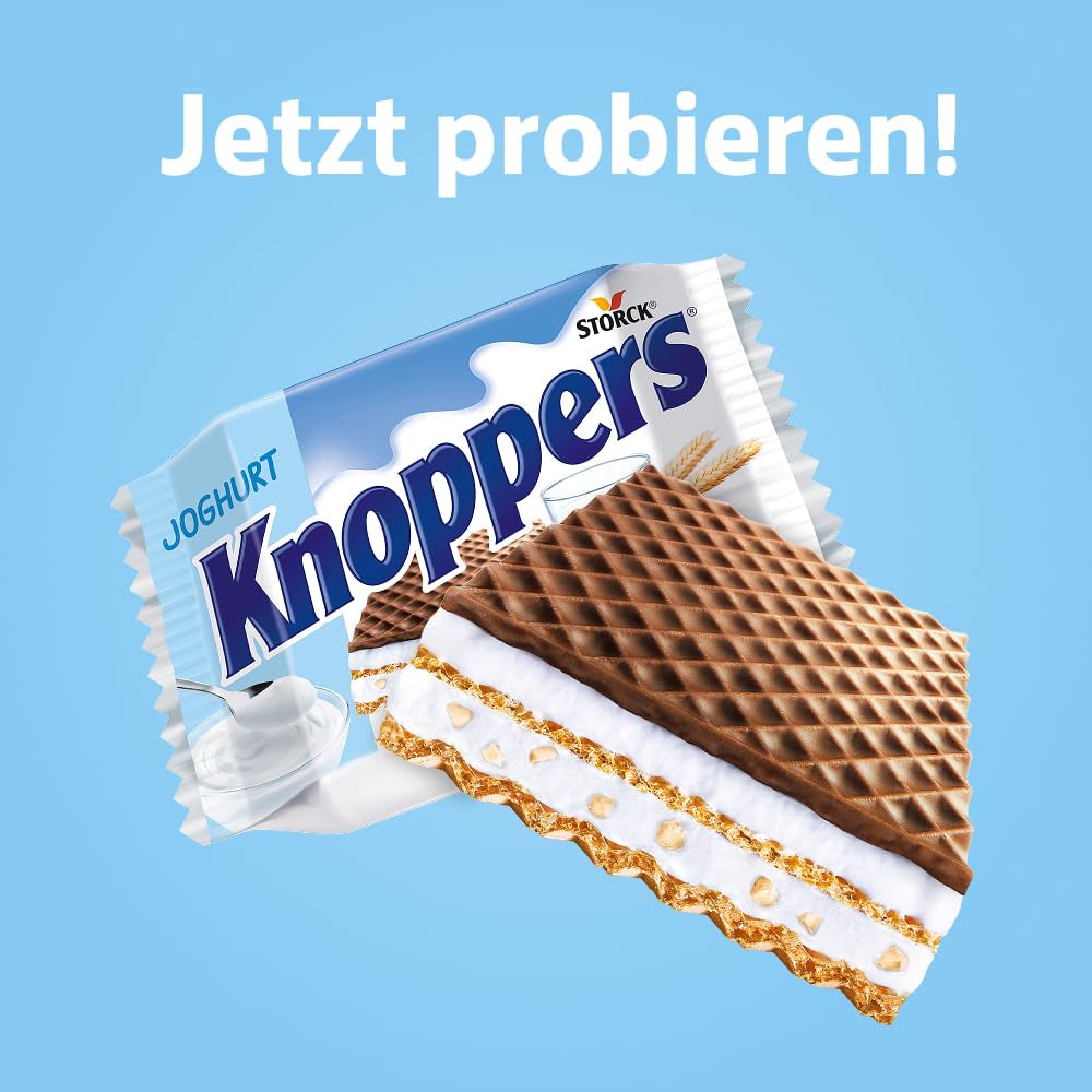 Yogur – 4 x 200 g – Lonchas de barquillo rellenas de crema de yogur y turrón, avellanas y cacao