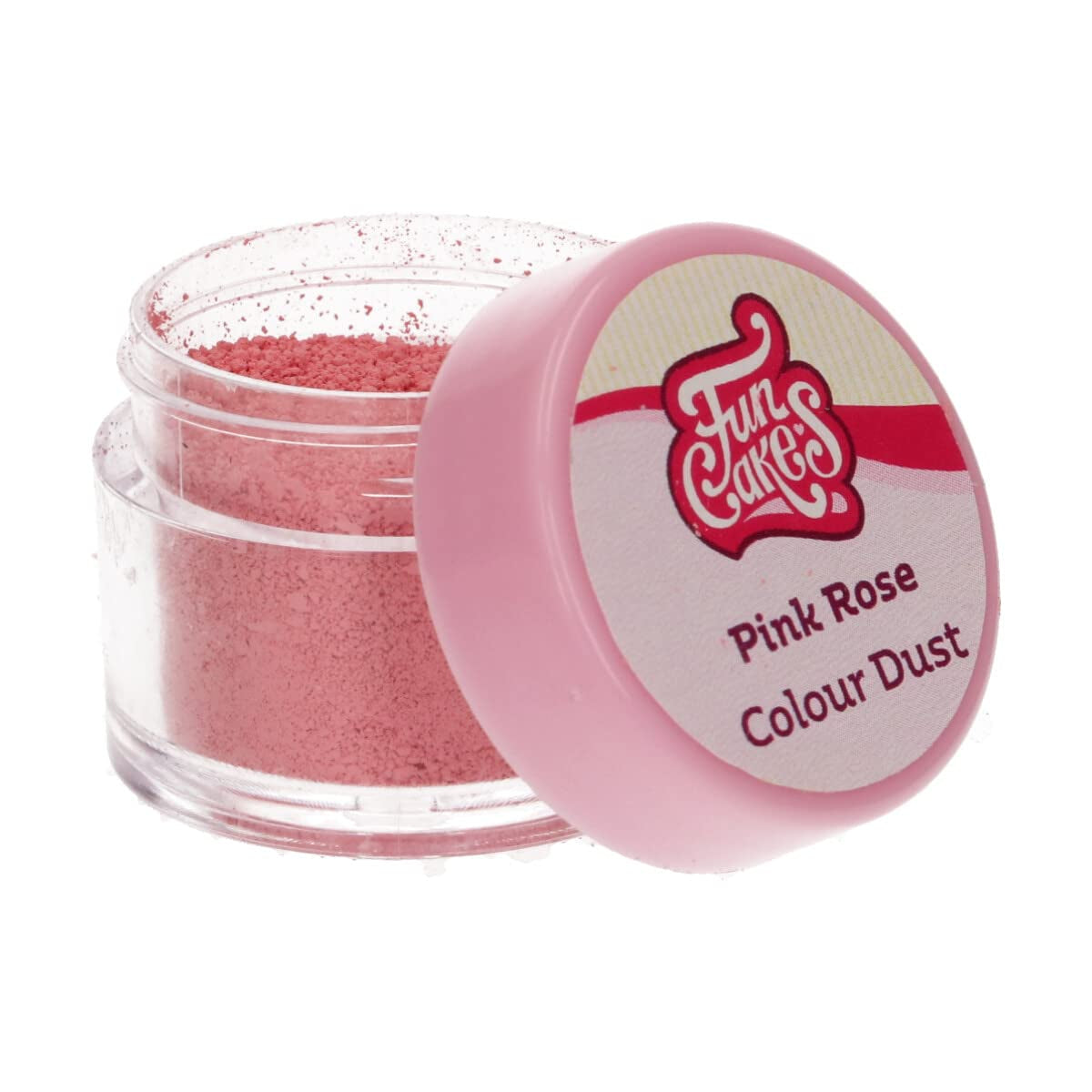 Funcakes Color Dust Pink Rose: Colorant alimentar pudră, pentru decorarea torturilor, certificat Halal