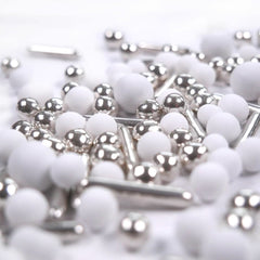 Streusel Hero Chocolate Mix Silver White Sprinkles, 40 gramos Naty Shop