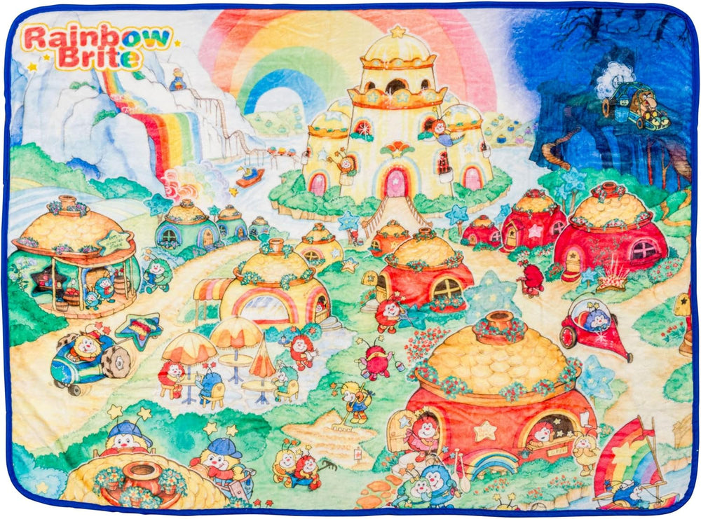 Silver Buffalo Garfield manta colgante, forro polar, 114,3 X 152,4 cm Camas y mantas Silver Buffalo Rainbow Brite Rainbowland