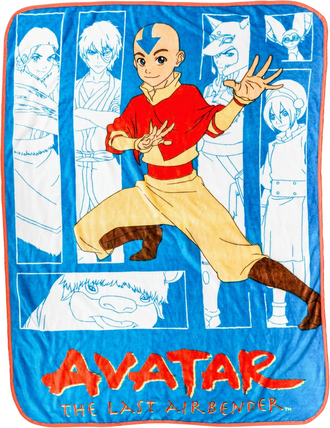 Manta colgante Silver Buffalo Garfield, forro polar, 114,3 X 152,4 cm Camas y mantas Silver Buffalo Avatar The Last Airbender