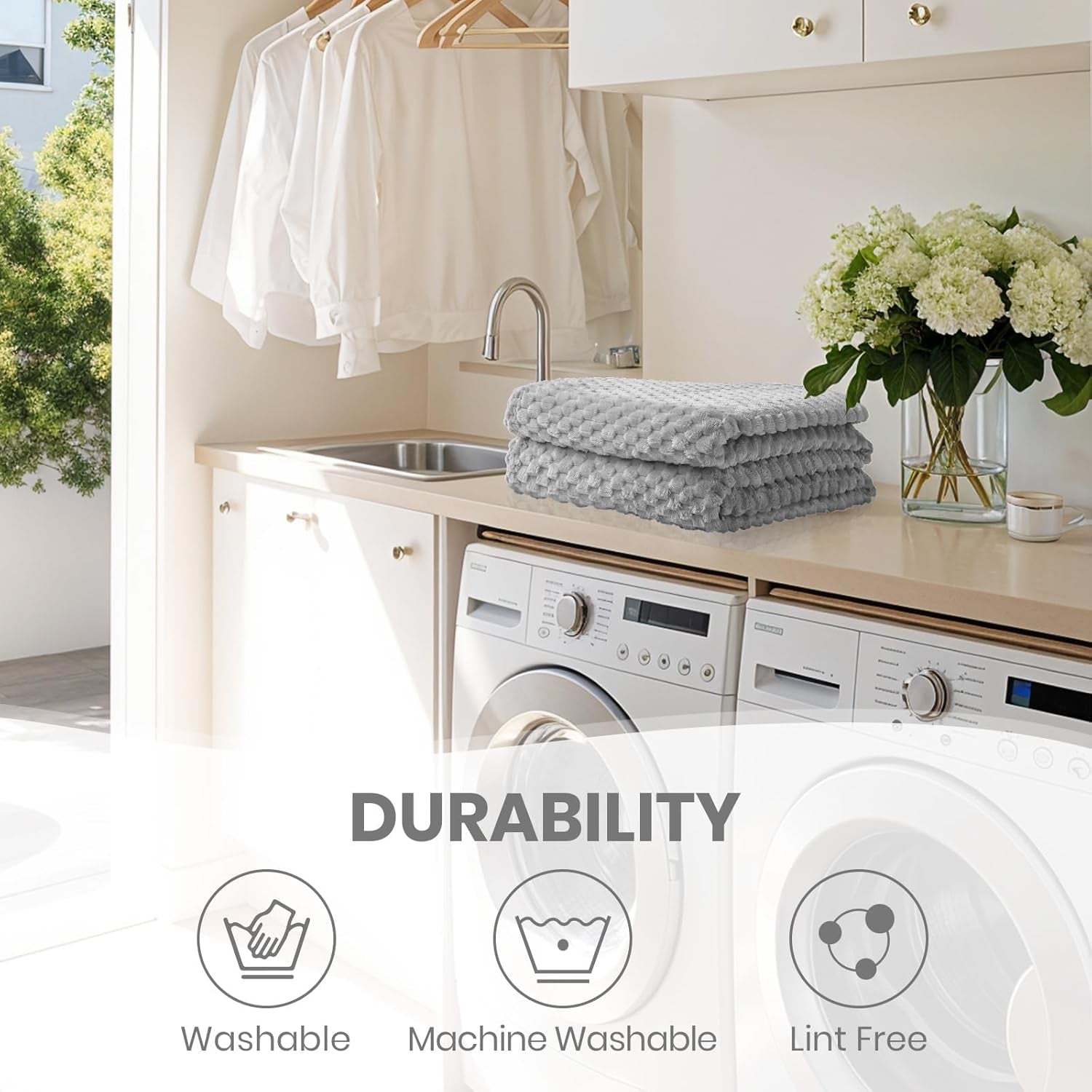 Good Nite Comfort Blanket Manta mullida de 150 x 200 cm, colcha de microfibra suave, manta para sofá, manta cómoda, manta polar cálida para sofá y cama, dormitorio, oficina, gris Good Nite Beds and Blankets