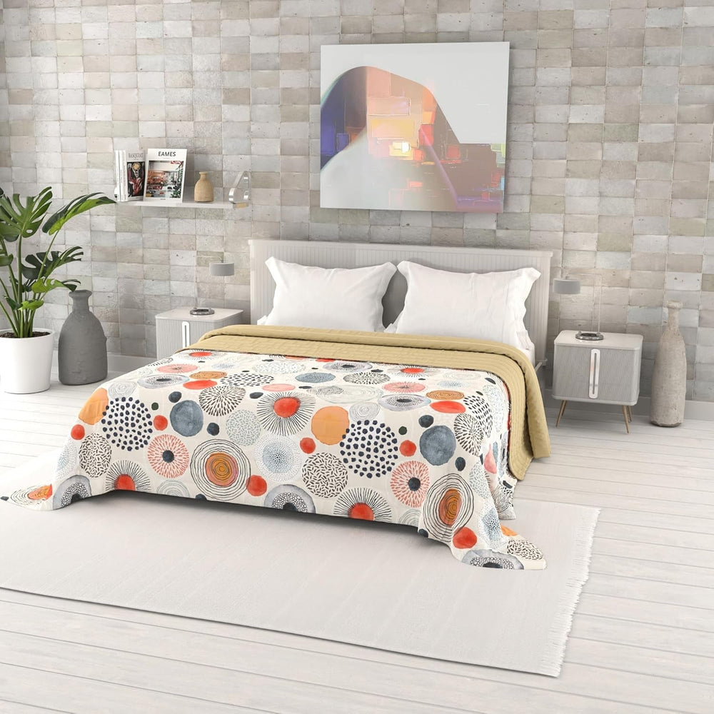 Colcha De Verano Estampada Fantasía, Relleno De Poliéster, Pétalos, 260X270Cm