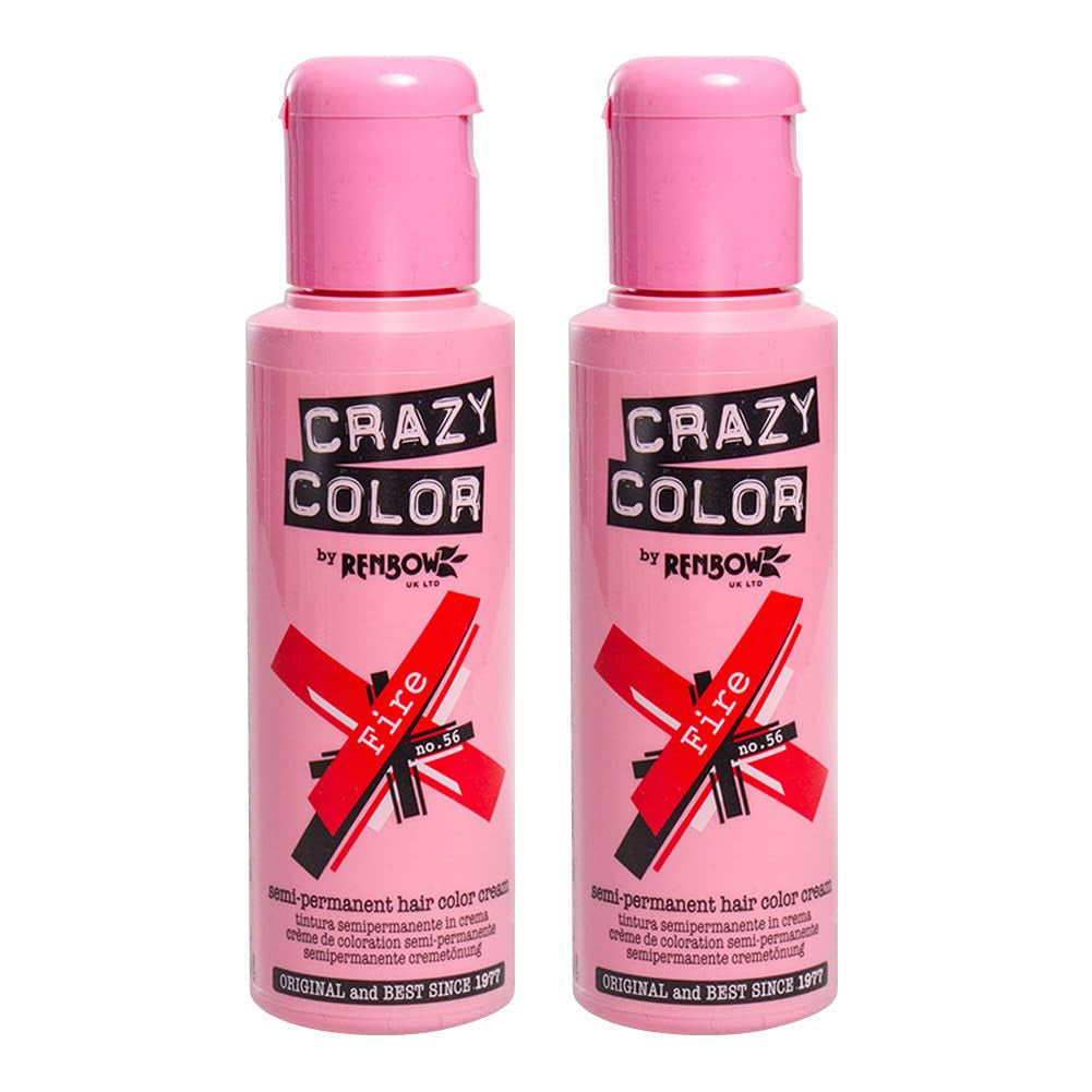 GO TOXIC UV cremă semipermanentă pentru colorarea părului, 100 ml (1 pachet) Vopsea pentru par Naty Shop Roșu 100 Ml (pachet de 2)