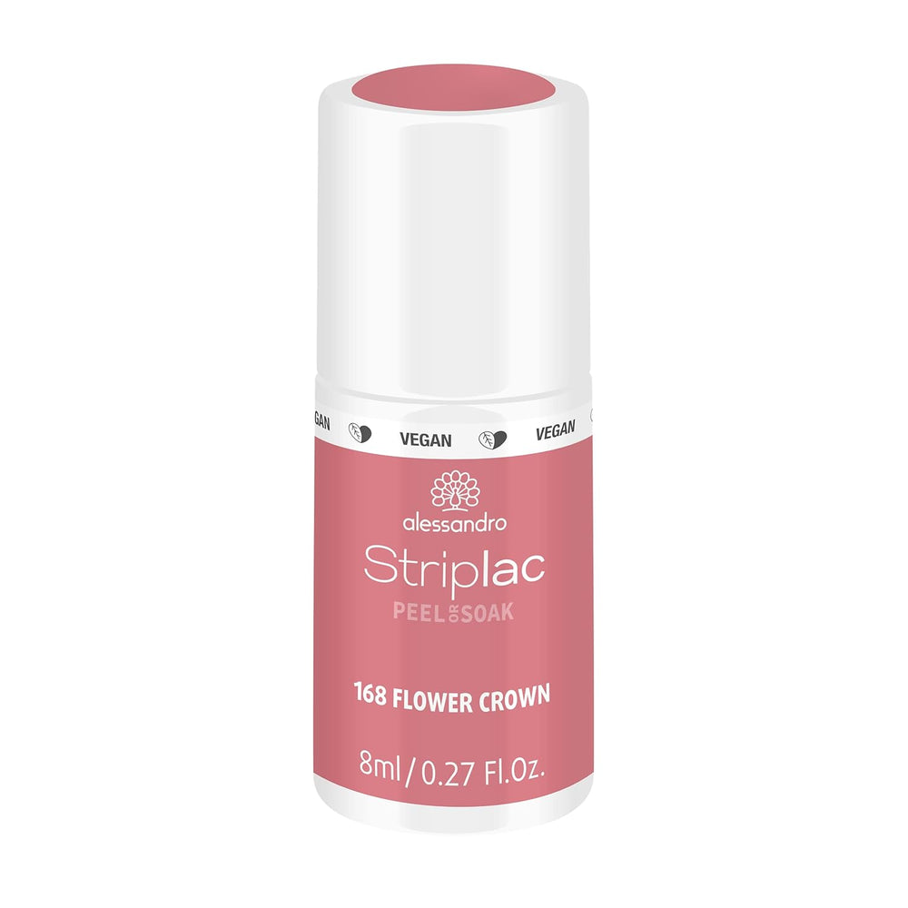Esmalte de uñas UV Alessandro Striplac White Honeymoon - Delicado y duradero - Fácil eliminación gracias a la tecnología de eliminación - Vegano y libre de crueldad animal - 8 ml