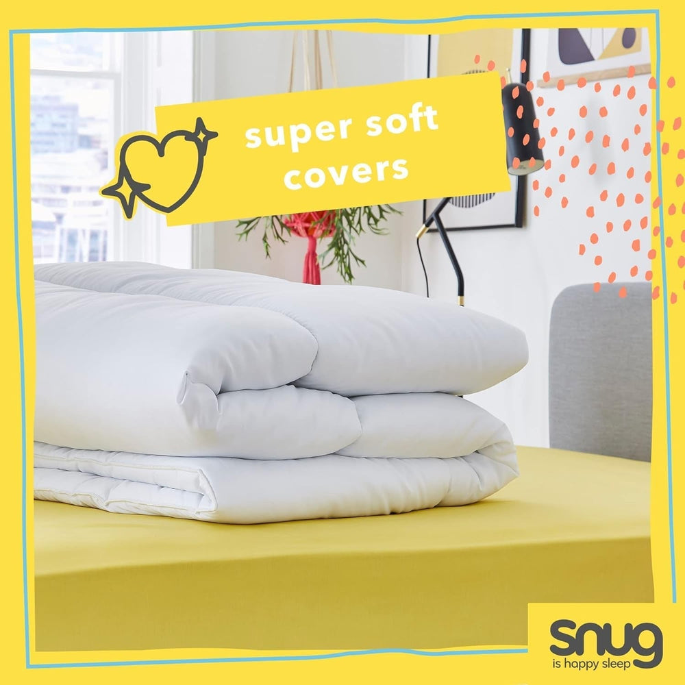 Just Right Snug Edredón, 10,5 tog, fibra hueca, blanco, cama doble Edredones y edredones Naty Shop