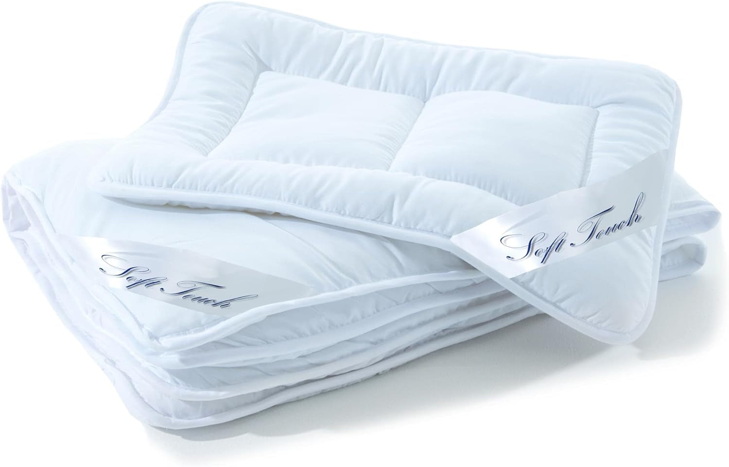 Aqua-Textil Juego Soft Touch Infantil Edredón 100 X 135 Cm 250G y 350G con almohada 40 X 60 Cm Edredón 150G 4 Estaciones Climatizador Oeko-Tex Edredones y edredones Naty Shop