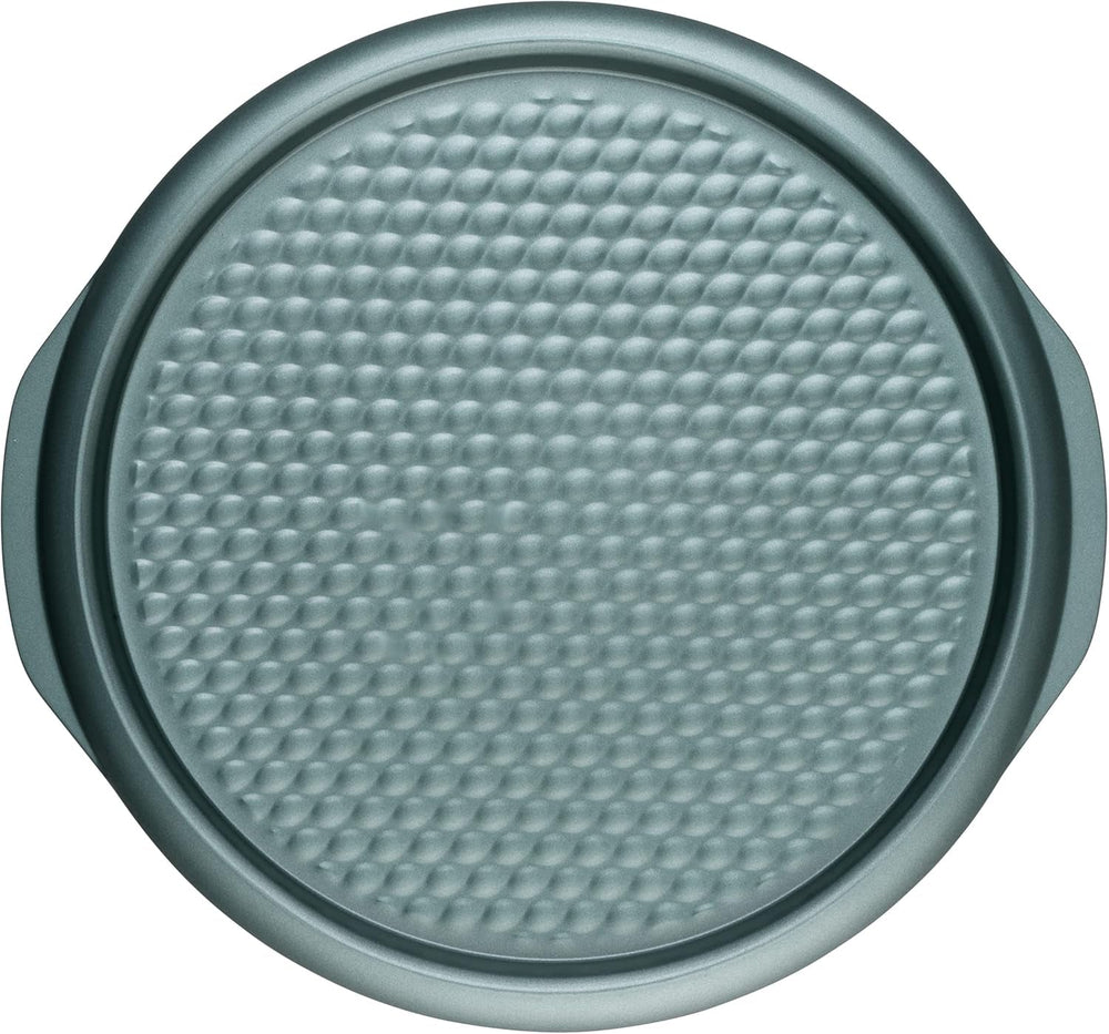 Progress BW09819G2EU7 Shimmer Kollektion, Runde Backform Aus Kohlenstoffstahl Mit Antihaftbeschichtung, Ideal para pies, Kuchen, Torten y Quiches, 28 cm, Verde Moldes y bandejas para hornear Naty Shop 37Cm Pizzablech