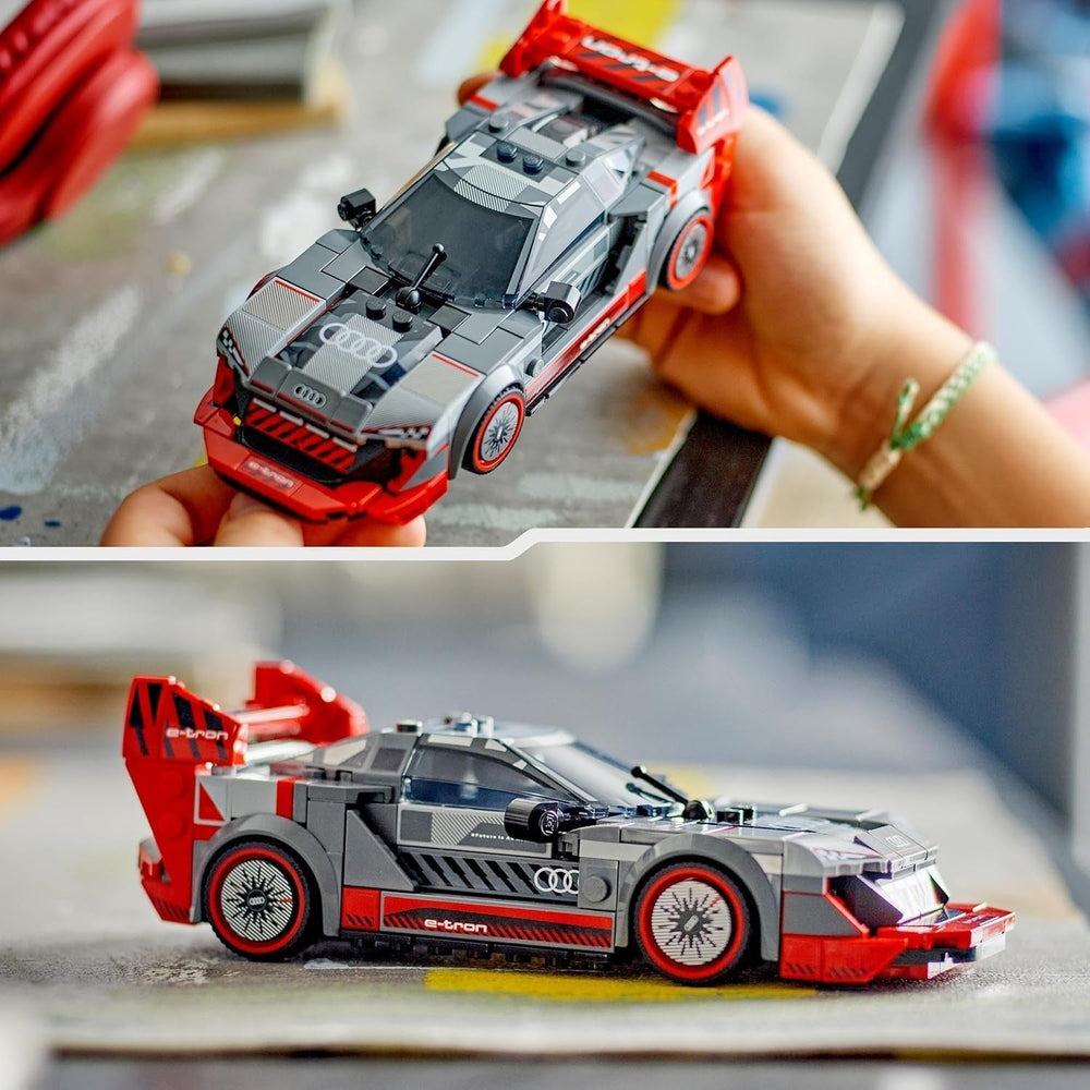 LEGO Speed Champions Juego de coches de carreras Audi S1 E-Tron Quattro con juguetes para construir, jugar y exhibir, modelo de coche para niños, regalo para niños y niñas de 9 años 76921 Juegos de construcción Besuche den LEGO-Store