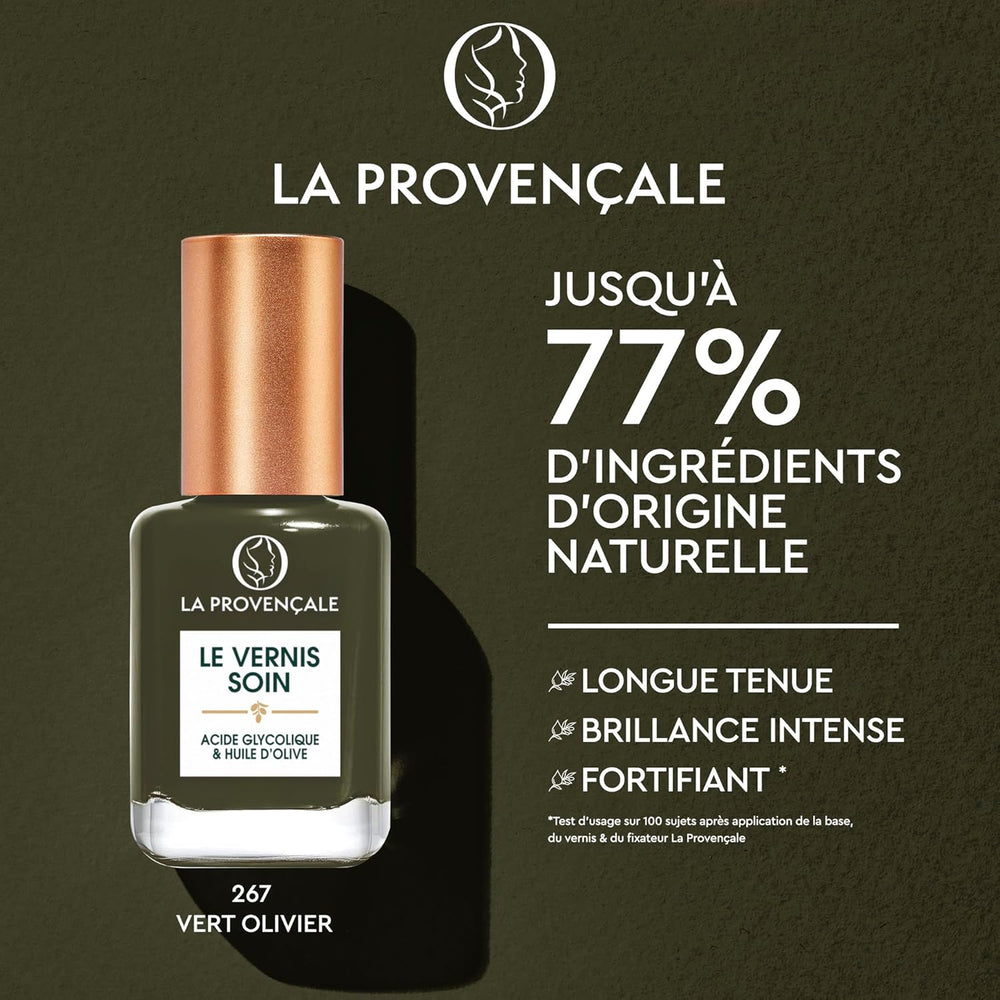 Esmalte de uñas Le Vernis Solaire, de larga duración, verde oliva