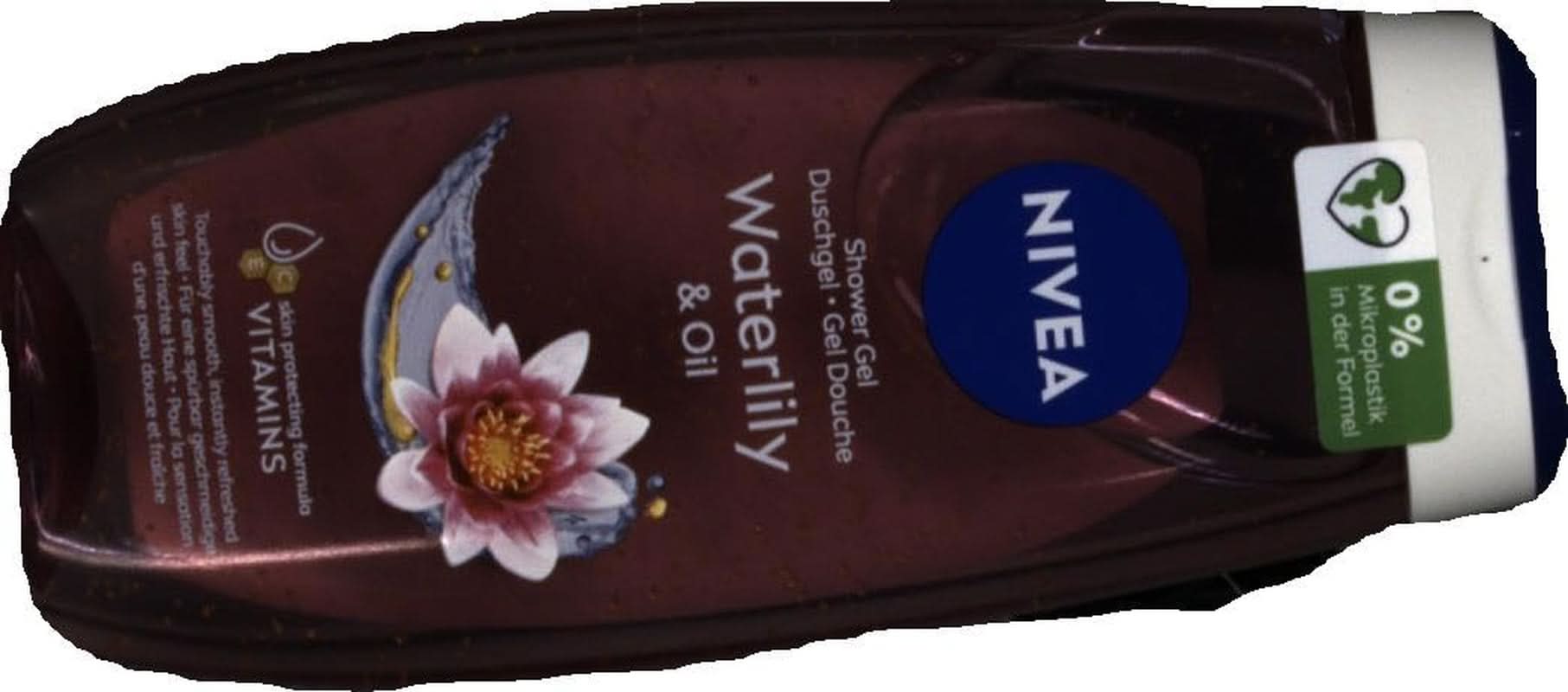 NIVEA Waterlily & Oil, Gel de duș cu parfum proaspăt de nufăr, pH neutru, 250 ml Duș și baie Naty Shop