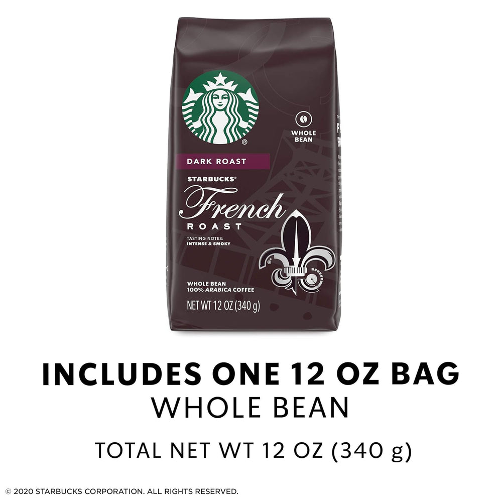 Cafea boabe Starbucks Dark Roast — French Roast — 100% Arabica — 1 plic (340 ml)