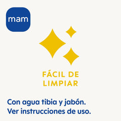 Inel de dentiție MAM, de la 2 luni, ușurare imediată pentru erupția dentară ulterioară, extra ușor și ușor de prins și ținut în mână, include cataramă, ușor de curățat, neutru, 1 bucată