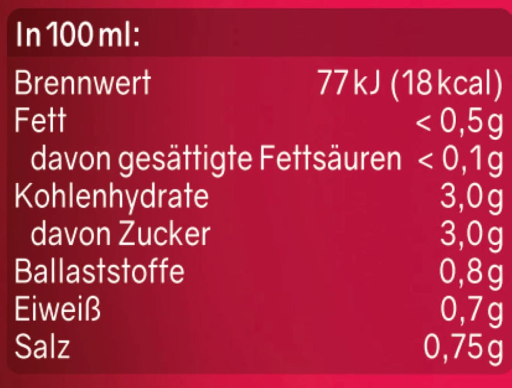 RABENHORST (6 X 700ml) - Zumo vegetal de alta calidad procedente de diversas verduras Bebidas sin alcohol Naty Shop