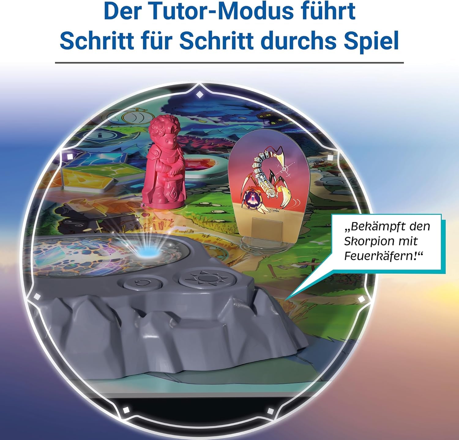 Ravensburger 24582 Ventopia - Juego de mesa electrónico The Flying Island para niños a partir de 7 años para 1 a 4 jugadores