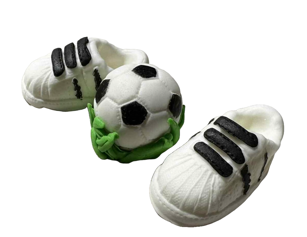 Set decoratiuni comestibile, Fotbal Decoratiuni din Pasta de Zahar Nati Shop