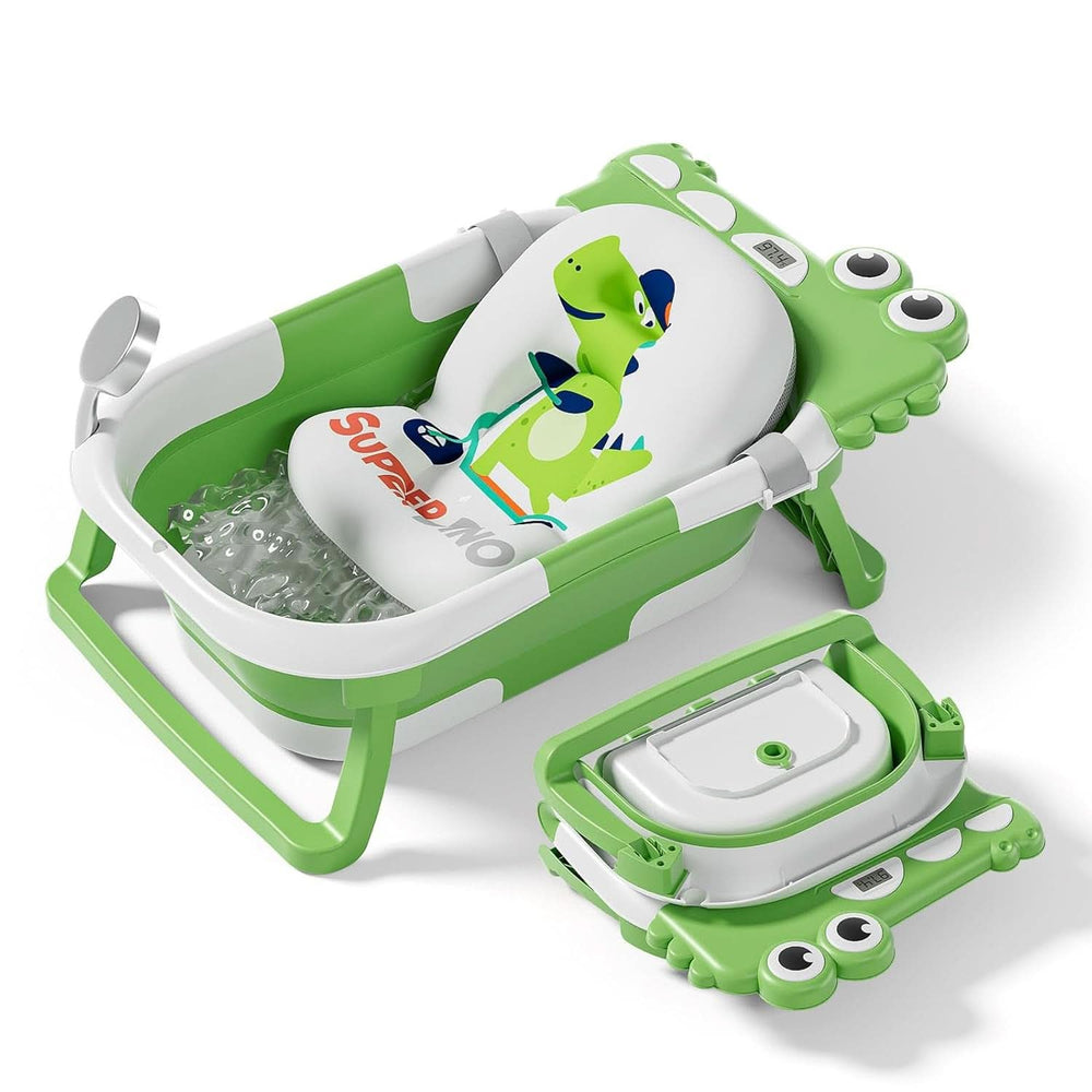 Bañera plegable para bebés con almohada de baño y termómetro integrado Madre e Hijo Naty Shop