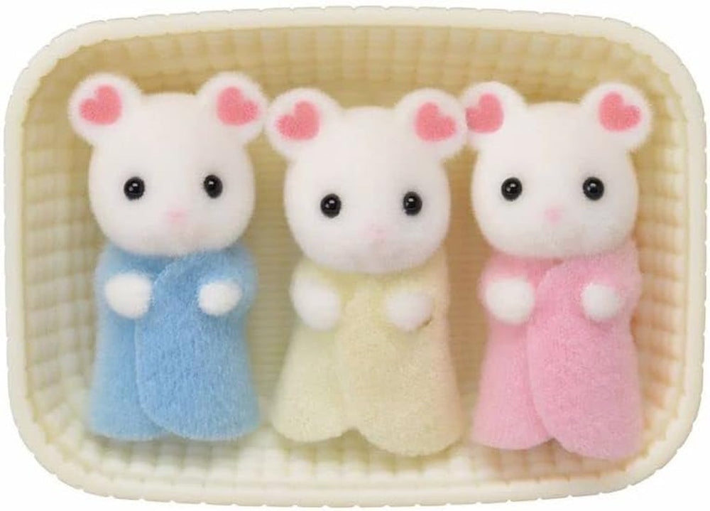 Sylvanian Families L5337 Trillizos Ratones Marshmallow - Figuras casa de muñecas Naty Shop Muñecas