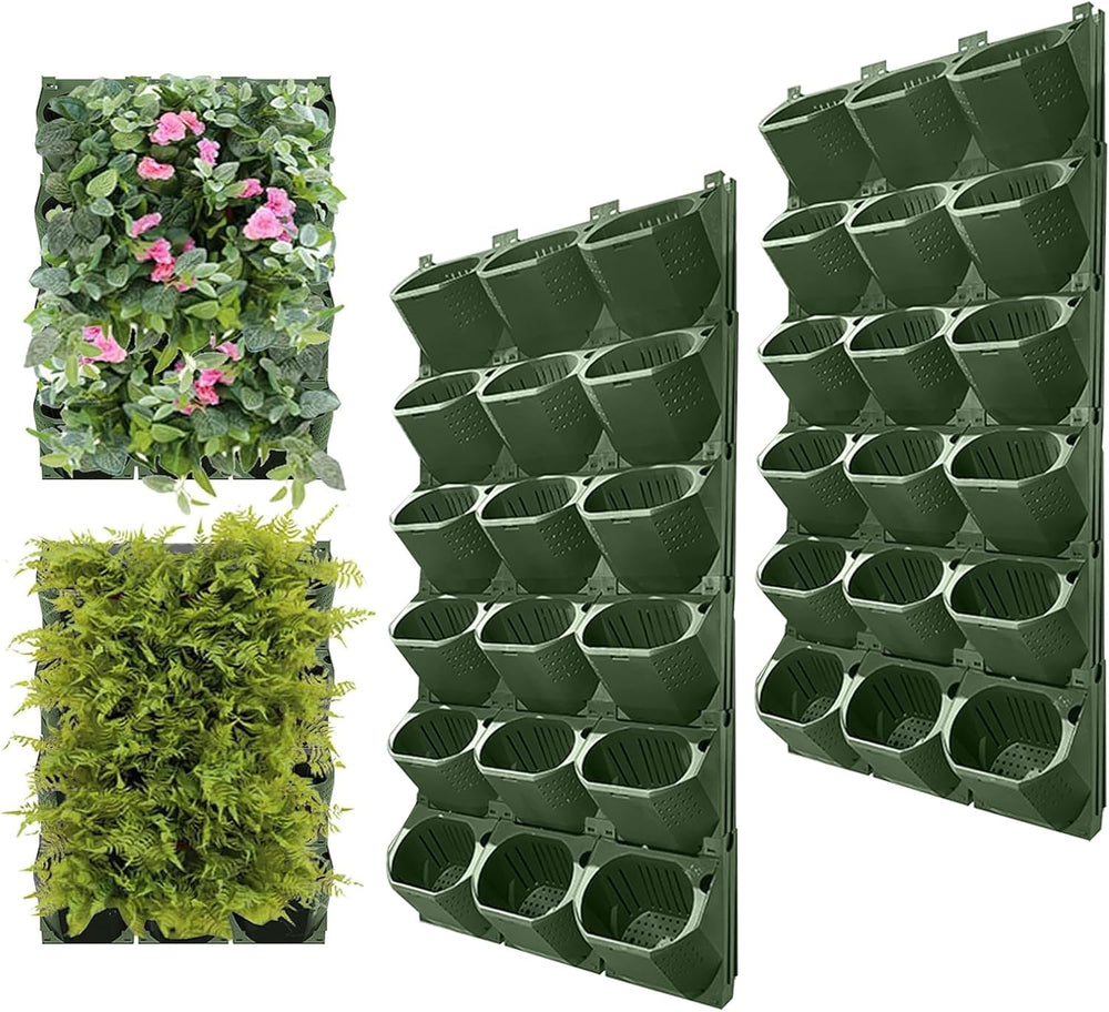 Hängende Vertikale Wand Pflanze, Vertikale Pflanzenwand Balkonbar Pflanzenwand Indoor con Smart-Timer und Wasserpumpe Blumentopf Wand para Hof Garten Balkon Decoración del hogar
