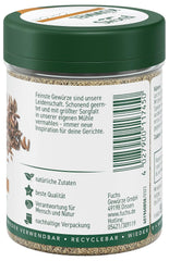 Fuchs Gewürze - Kümmel gemahlen - klassisches Gewürze für daftige Gerichte wie Chili con Carne - ingredientes naturales - 55 g en wiederverwendbarer, recyclebarer Dosis