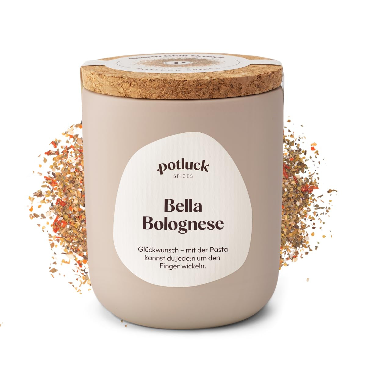 Comida compartida | Pasta y pizza kräuter | Gewürzzubereitung im Keramiktopf | 40g | Vegano, sin gluten y con ingredientes naturales