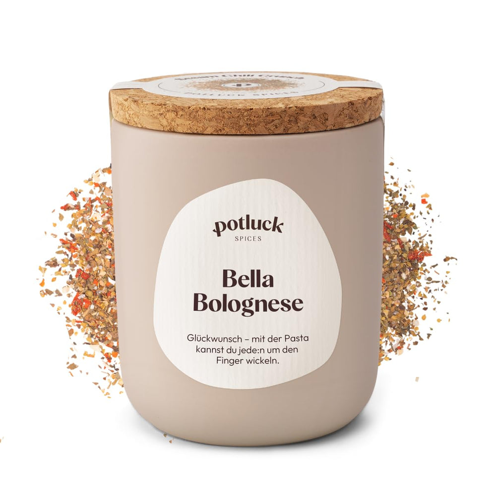 Comida compartida | Pasta y pizza kräuter | Gewürzzubereitung im Keramiktopf | 40g | Vegano, sin gluten y con ingredientes naturales