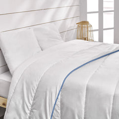 Bleu Câlin Edredón cálido para 1 persona "Gamme Signature", suave, funda de microfibra, 140 X 200 cm Edredones y colchas Naty Shop