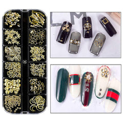 8 Boxen Nail Art Strass Kit - Nail Art Gemischt Strass Set, Nagel Kunst Strasssteine Gems Perlen Edelsteine Bunt Pferdeaugen Strass Für Nageldesign Zubehör Mit 1 Pinzetten Und 1 Strass Picker Für DIY