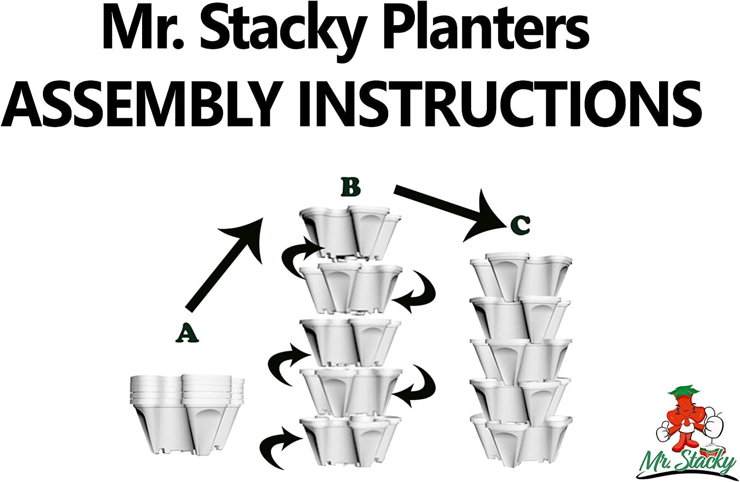 Jardinieră verticală cu 5 niveluri, suprapusă, pentru căpșuni, ierburi aromatice, flori și legume, pentru grădină interioară și exterioară.