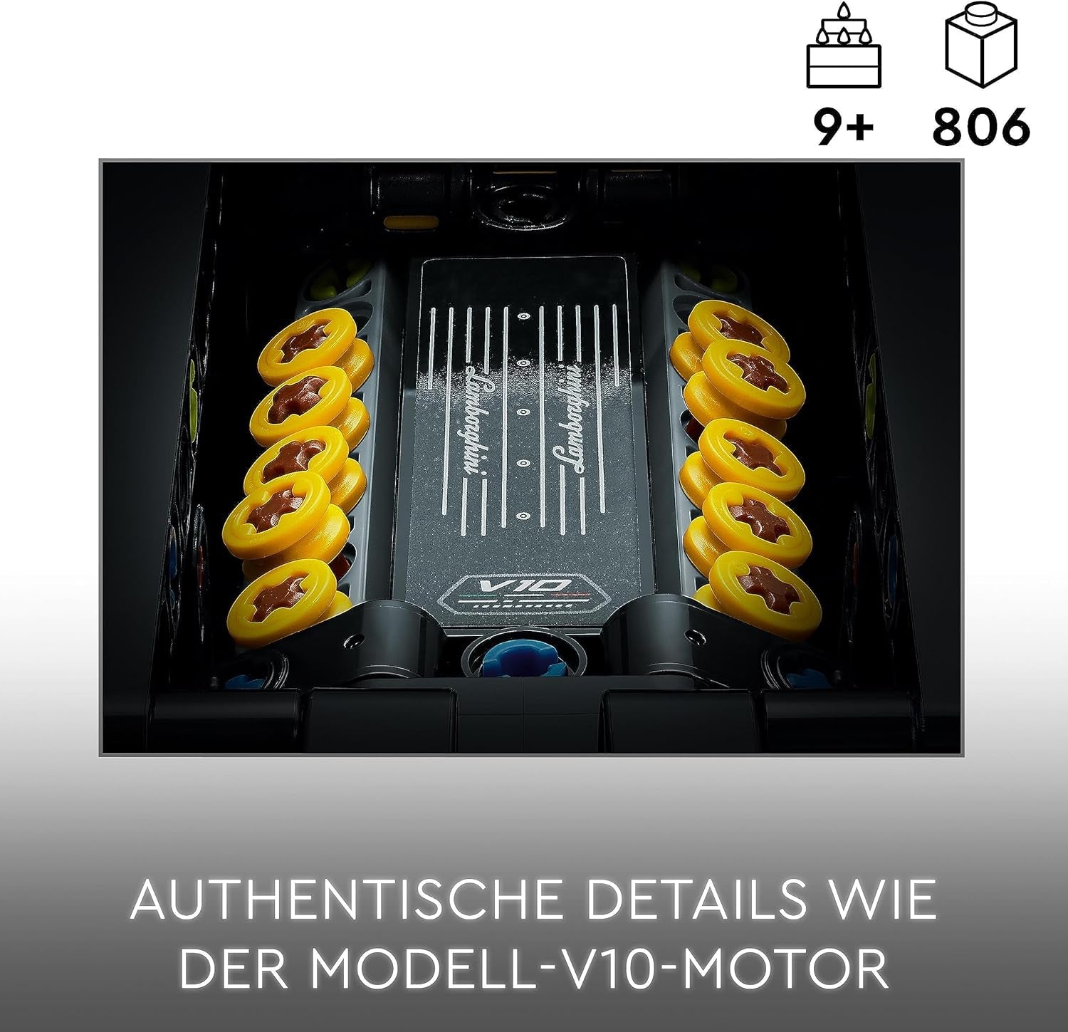 LEGO 42161 Technic Lamborghini Huracán Tecnica Kit de modelo de coche de juguete Set de construcción de coches de carreras para niños niñas Colección de aficionados a los deportes de motor Juegos de construcción de regalo Besuche den LEGO-Store