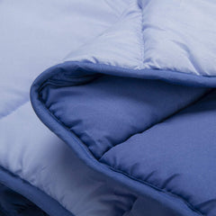 Pikolin Home - Edredón reversible 300 G - Relleno nórdico bicolor - Para cama de 90 - Cómodo, cálido, transpirable, Azul, 150 X 220 cm Edredones y edredones Naty Shop