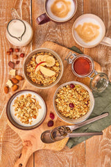 Dr. Oetker Vitalis Muesli tostado con arándanos y semillas de calabaza: Muesli tostado con arándanos secos, paquete de 8 (8 x 501 g)