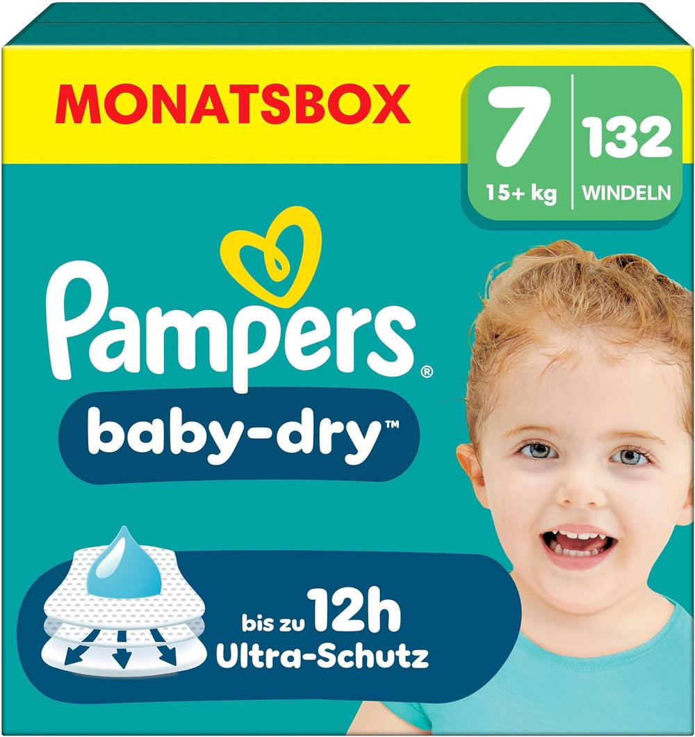 Pañales Pampers Baby-Dry talla 5, 174 pañales, 11 kg - 16 kg, hasta 100% de protección contra fugas y comodidad durante toda la noche