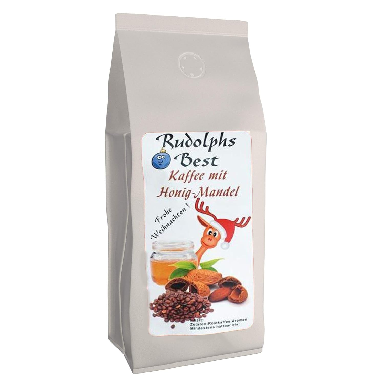 Cafea aromată „Rudolph's Best” Miere-Migdale 1000 boabe întregi