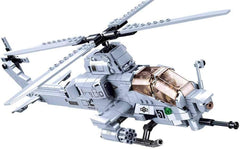 Kampfhelikopter IV (482 Teile) [M38-B0838], Spielset, Klembausteine, Soldaten, mit Spielfigur, Army, bunt, Sluban Klembausteine ​​​​SL95708