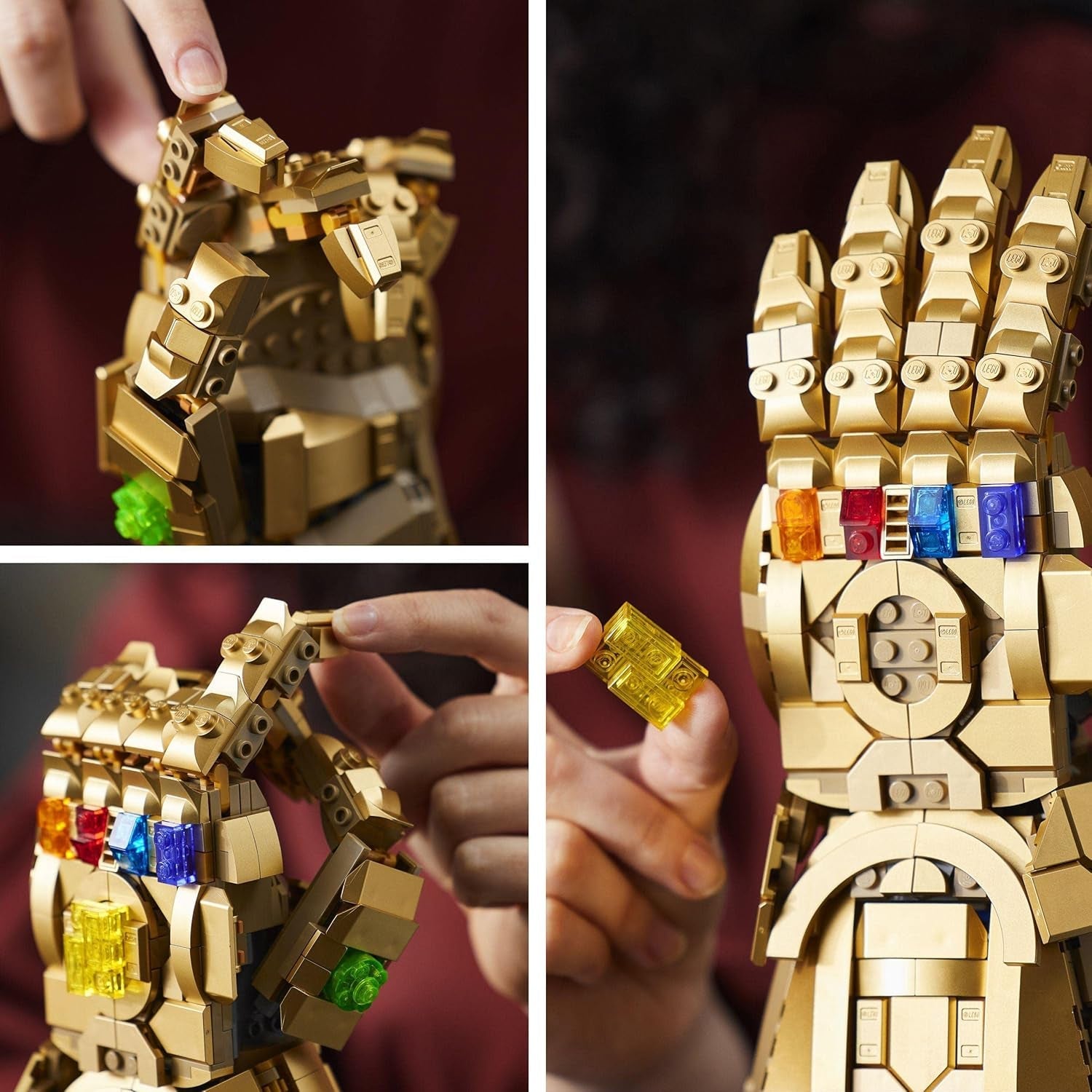 LEGO 76191 Marvel Super Heroes Infinity Glove Avengers Thanos Glove Set de construcción en miniatura para adultos Artículo para fans Regalo para hombres y mujeres Her Him Juegos de construcción Besuche den LEGO-Store