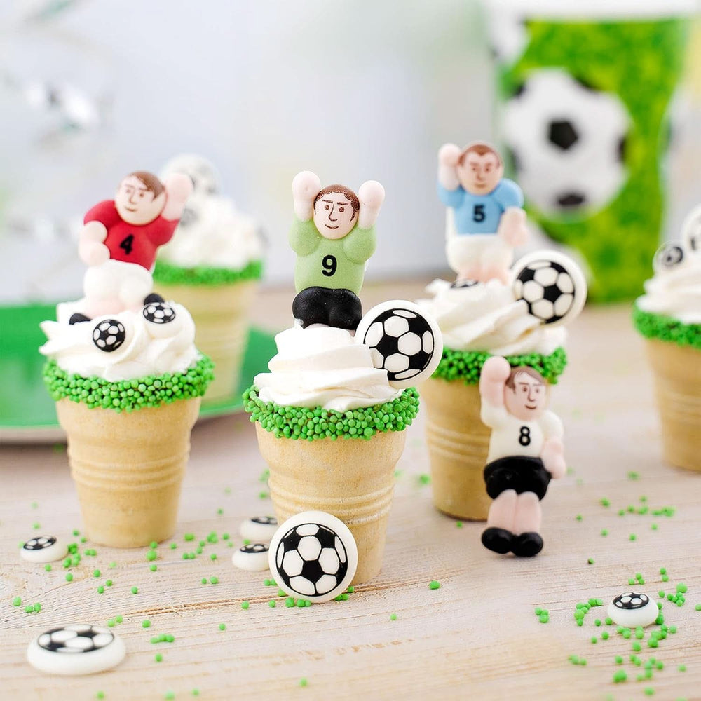 Günthart Backdecor 12 Fotbaliști de zahăr și mingi de fotbal, 21 grame Naty Shop