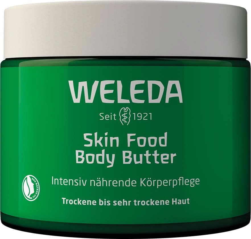 WELEDA Organic Skin Food Body Butter, Crema de cuidado corporal unisex para el cuidado de la piel seca y áspera, 150 ml Ducha y baño Naty Shop