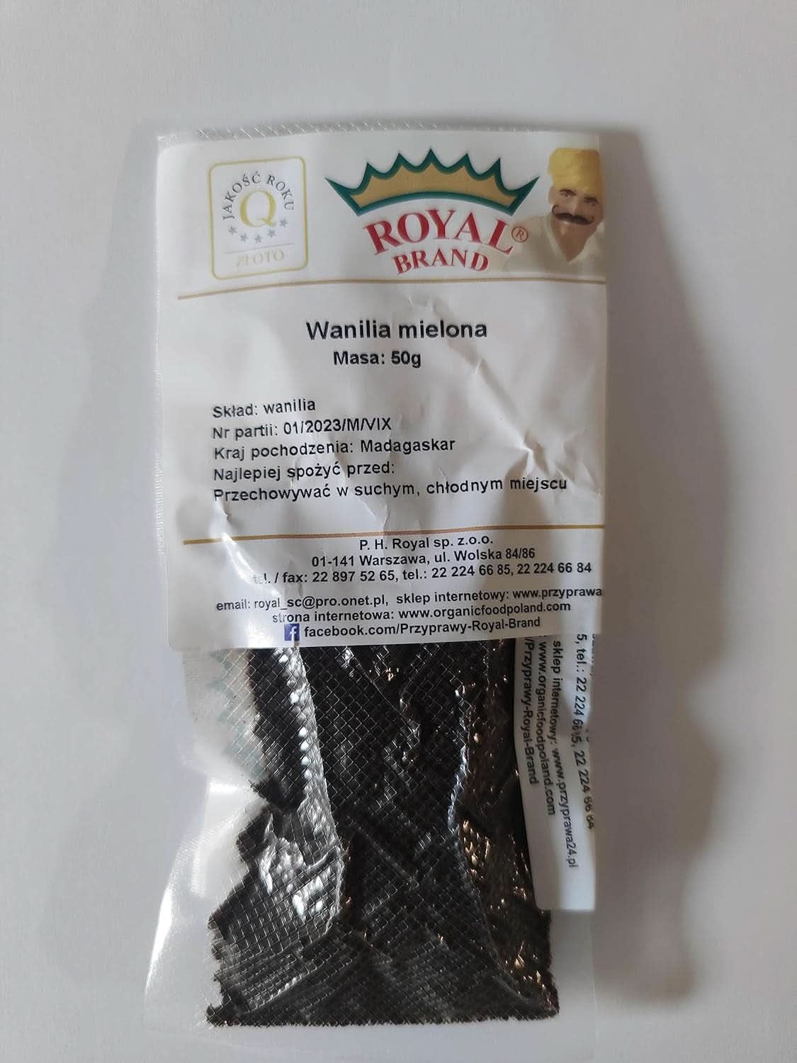 Vainilla en polvo 50 G, vainilla molida en polvo 100% pura Aromas Naty Shop