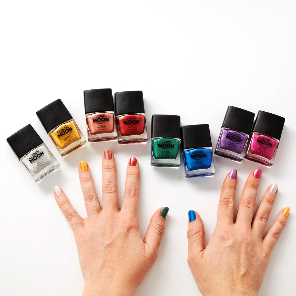 - Esmalte de uñas metálico - 10 ml - Para unas uñas metálicas fascinantes - Dorado