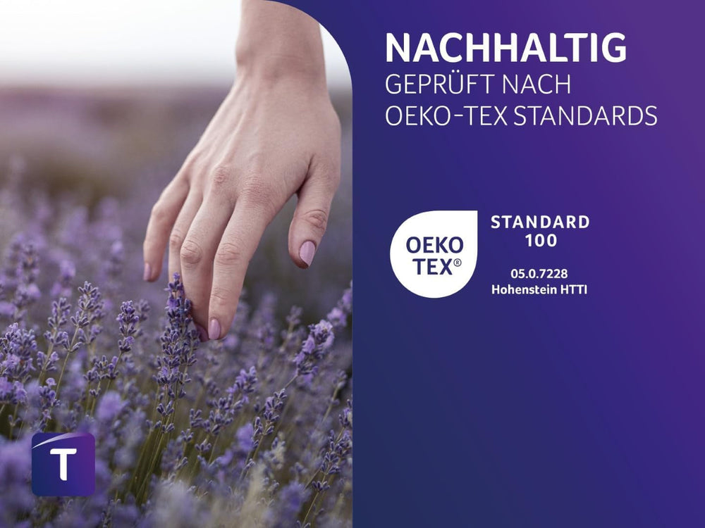 Pernă Traumnacht aloe vera cu husă confortabilă din microfibră moale catifelată, 40X80 cm, certificată Oeko-Tex, produsă în conformitate cu standardul de calitate german Perne standard Naty Shop