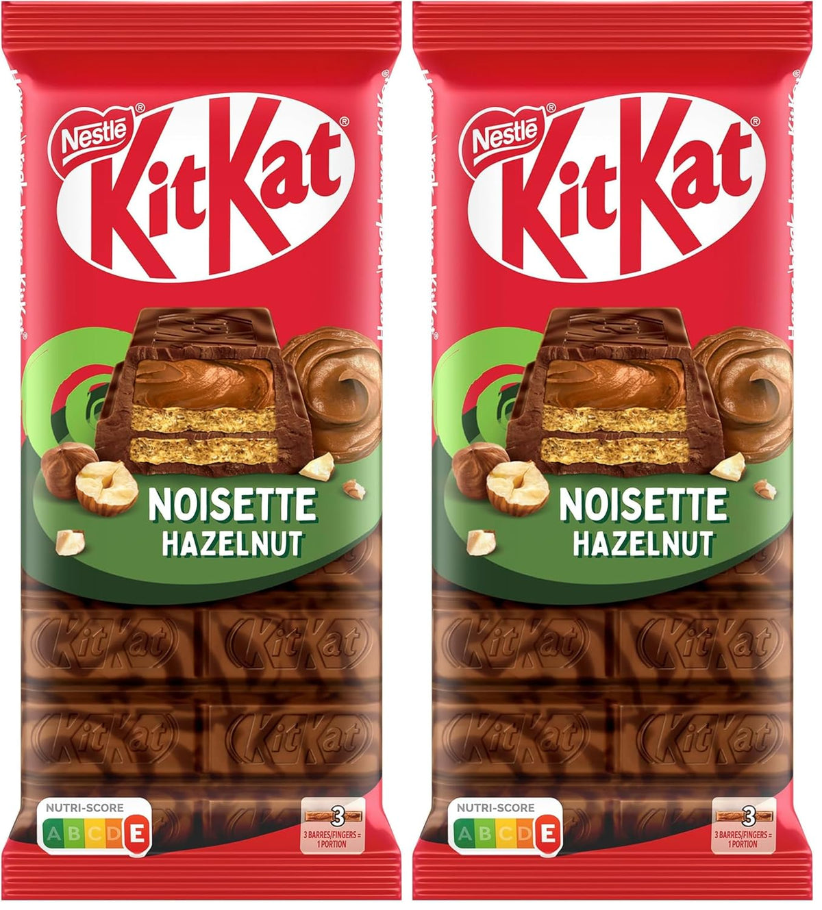 Oblea crujiente Nestlé de avellana con relleno cremoso de avellana y cobertura de chocolate veteado, paquete de 2 (1 x 99 g)