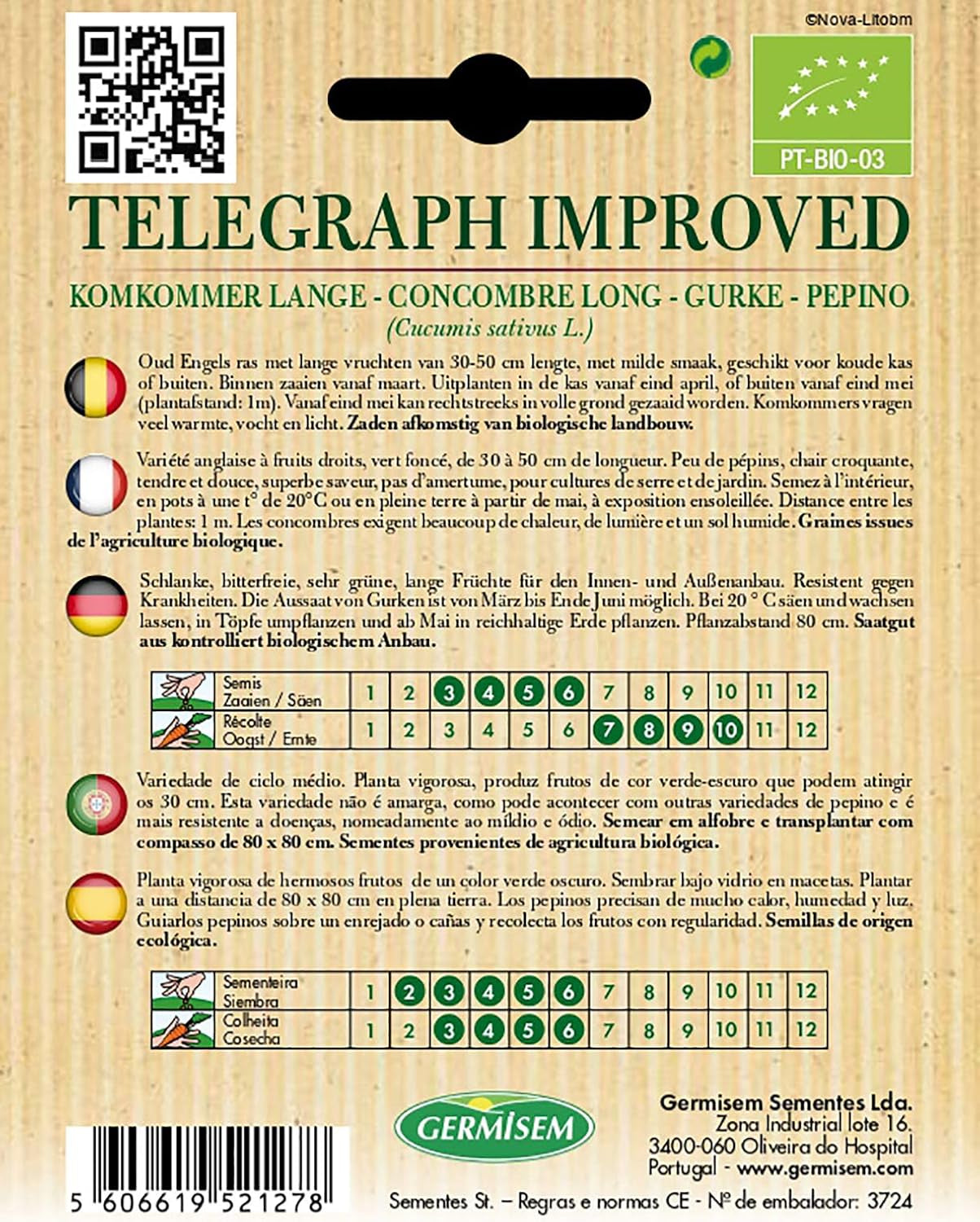 Gurke TELEGRAPH IMPROVED, ECBIO4024