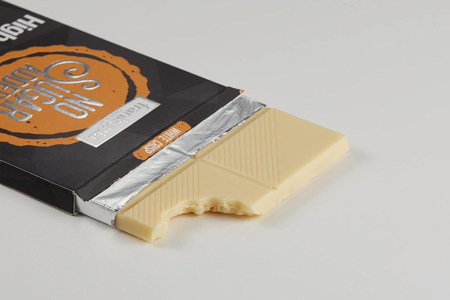 frankonia CHOCOLAT POWER MOTION sin azúcares añadidos - Chocolate blanco crujiente con alto contenido en proteínas y bajo en carbohidratos, 90 g