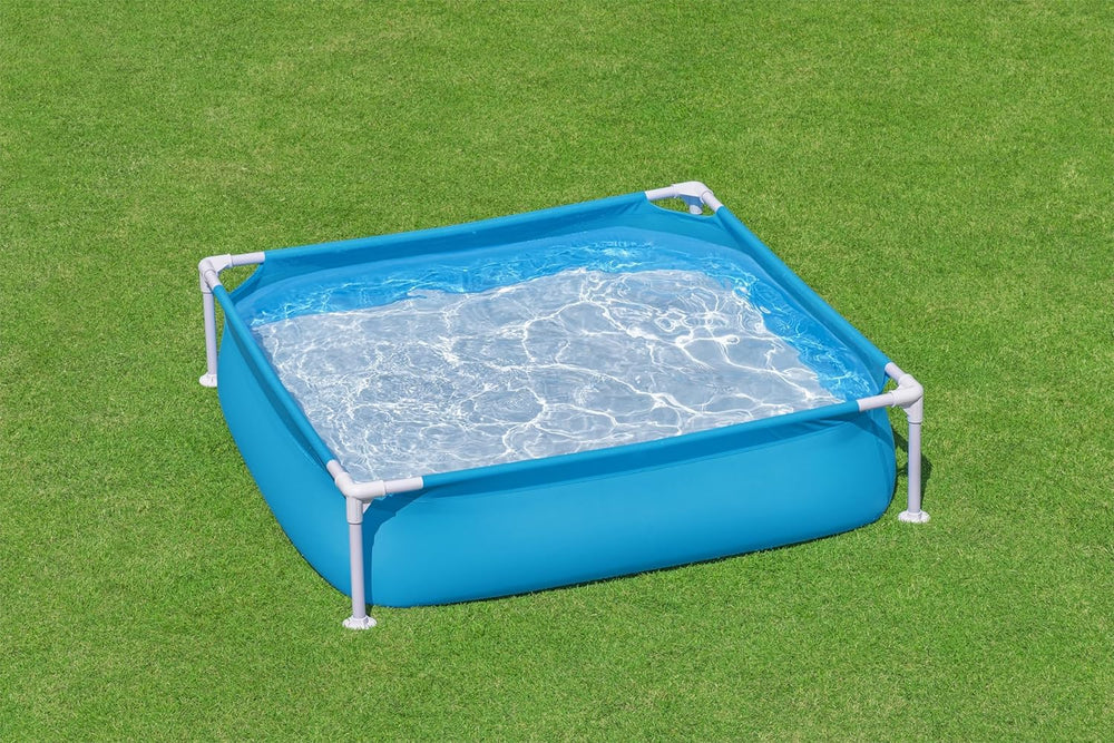 Piscina Bestway My First Frame 122 x 122 x 30,5 cm, azul, rectangular